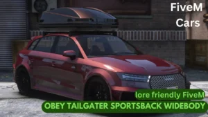 Upgrade your FiveM experience today with the Obey Tailgater SportsBack Widebody Car. Download now and take your virtual driving to the next level!