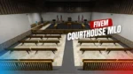 Witness stands and jury box in Courthouse MLO for FiveM courtroom RP
