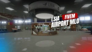 "Interior of the Airport LSIA terminal for FiveM aviation roleplay"