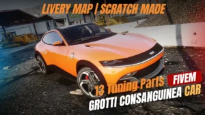 Grotti Consanguinea FiveM custom car mod with 13 tuning parts