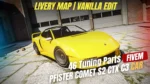 Pfister Comet S2 CTX C3 FiveM custom sports car mod with 46 tuning parts