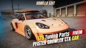 Pfister Growler CTX FiveM sports car mod with 175 tuning parts
