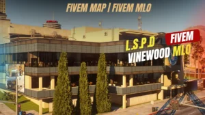 L.S.P.D Vinewood MLO FiveM custom police station interior mod