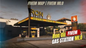 Ron Oil Gas Station MLO FiveM custom fuel station shop interior mod