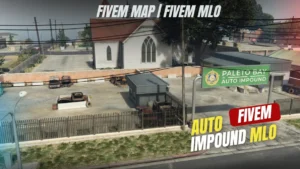 Auto Impound MLO FiveM custom tow yard and vehicle impound interior mod
