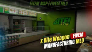 Weapon Manufacturing x Bite MLO FiveM custom gun factory interior mod