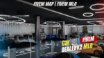 Car Dealer V2 MLO FiveM custom luxury showroom RP interior