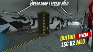 Burton LSC V2 MLO FiveM custom Los Santos Customs garage interior with tuning bays