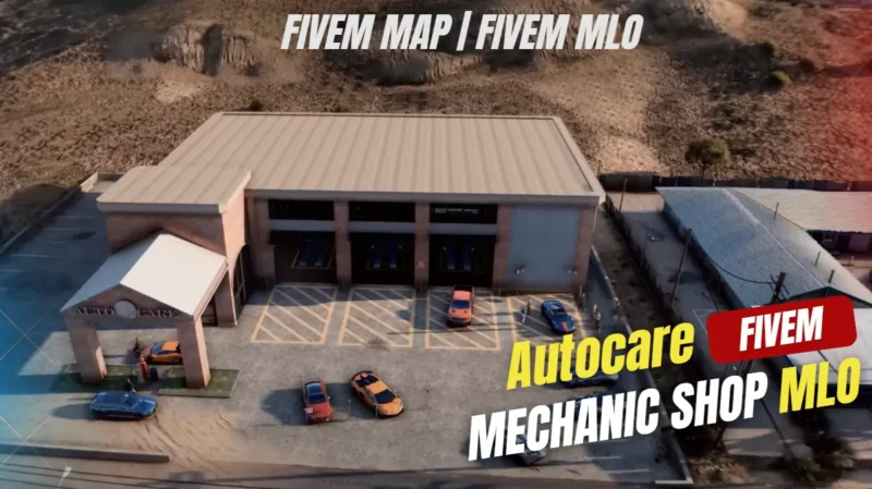 Autocare Mechanic Shop MLO FiveM custom tuning garage interior