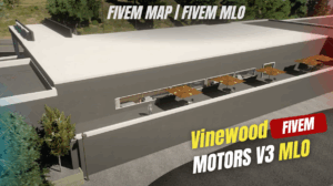 Vinewood Motors V3 MLO FiveM car dealership showroom interior