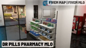 DR PILLS Pharmacy MLO FiveM realistic drugstore interior for RP