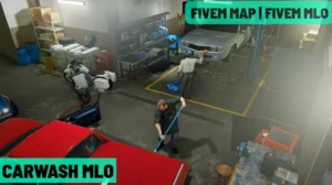 Carwash MLO FiveM realistic vehicle wash interior and roleplay mapping