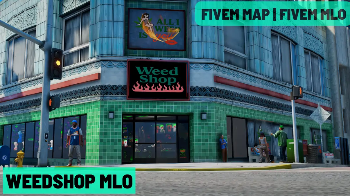 Weedshop MLO FiveM cannabis dispensary RP interior mapping