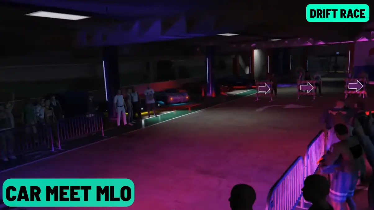 Car Meet MLO FiveM underground garage RP tuner spot