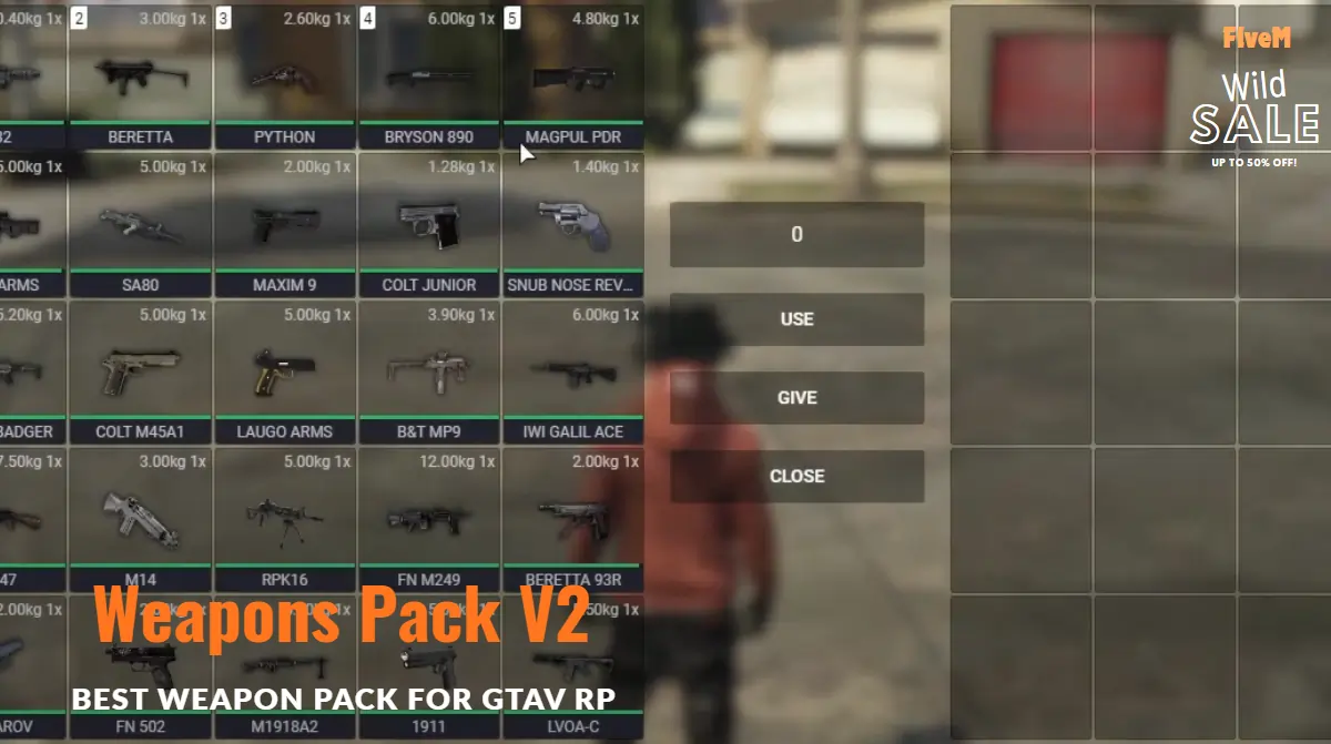 Weapons Pack V2 Fivem Custom Weapons Pack FiveM Maps