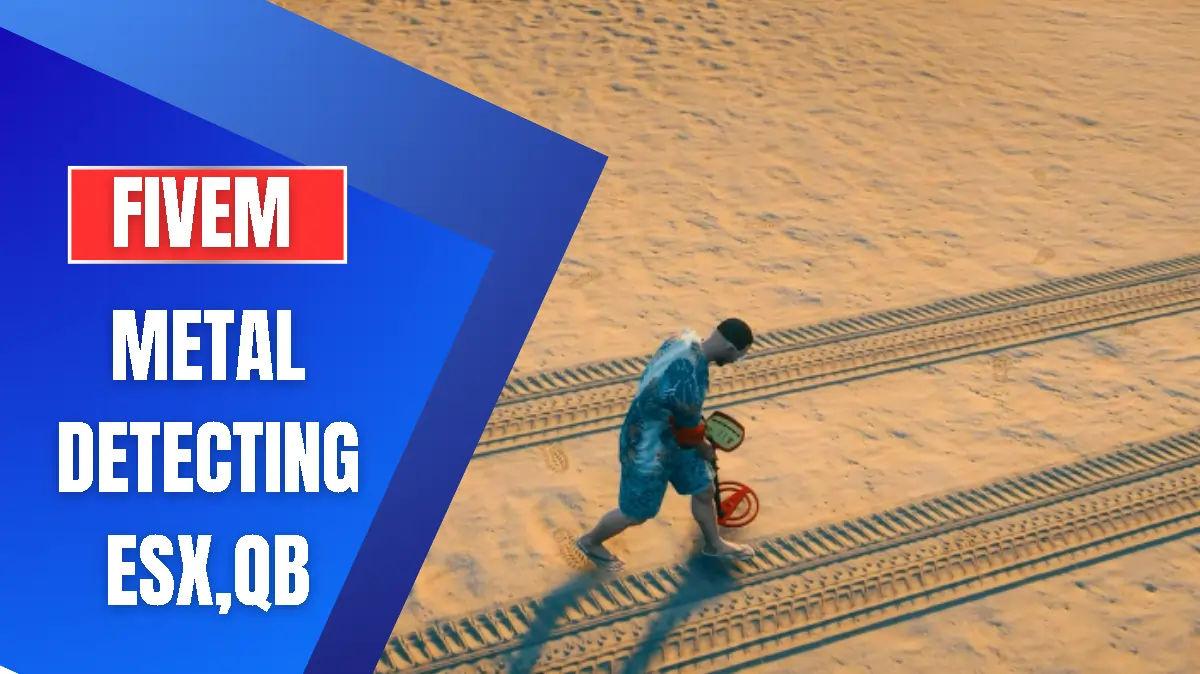 FiveM metal detecting script preview