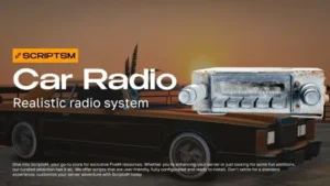 FiveM ESX QB car radio system