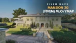 Mansion 20 MLO for FiveM – ultra luxury modern mansion interior and exterior.