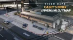 Casey’s Diner MLO for FiveM – classic retro diner interior with booths and counter.