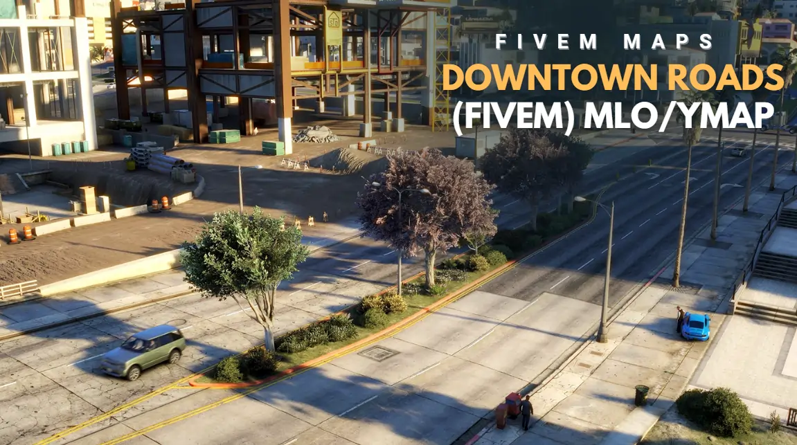 Downtown Roads MLO enhanced streets and city layout for FiveM